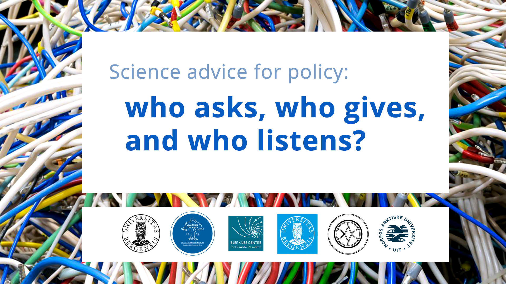 Science advice for policy – Arctic Frontiers 2020
