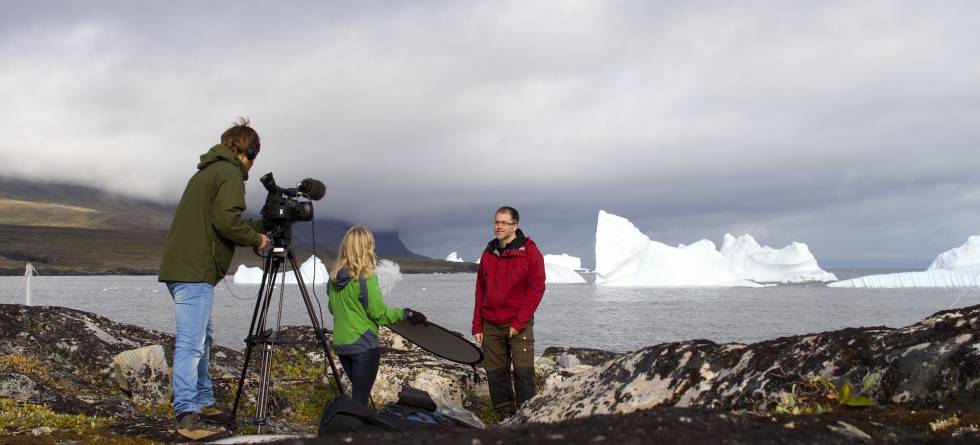 MOOC filming at Greenland